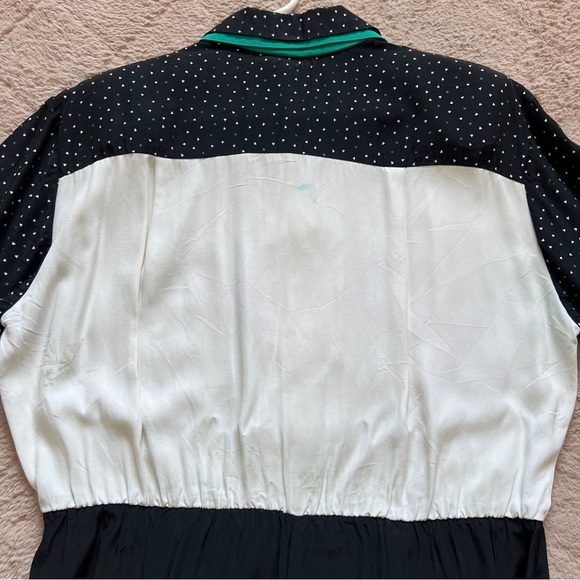 Vintage En Focus Short Sleeve Romper With Shoulder Pads Women’s Size 7/8 - Picture 3 of 8